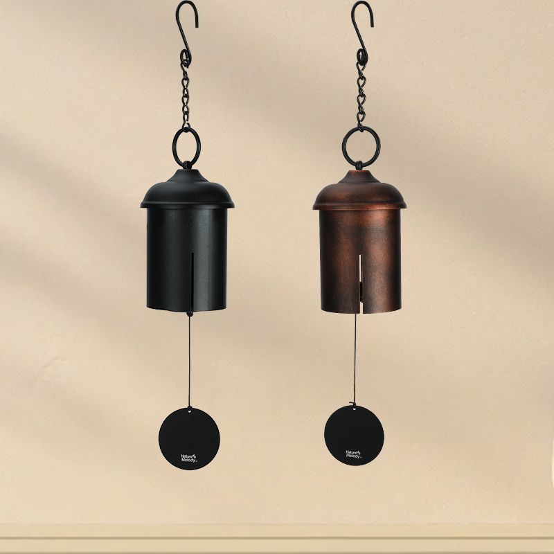 【 Artigianato squisito 】 Yunshan Melodious Sound, piccolo orologio in ferro, carillon a vento in metallo appeso a casa, cortile, esterno_voghion.com