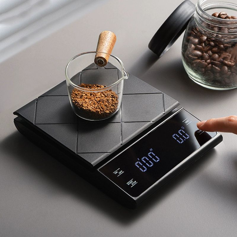3 Kg/0,1 G Digitale Küche Gewicht Gramm Elektronische Waage Hochpräzise Kaffeewaage Tragbar Mit Timer Lebensmittel Espresso_voghion.com
