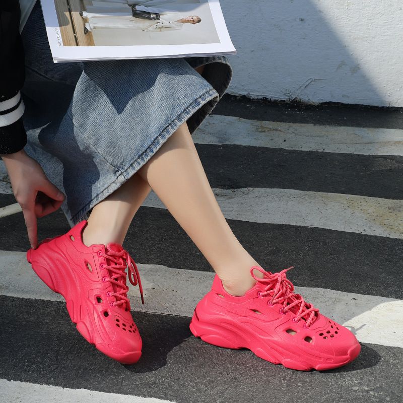 Scarpe da spiaggia estive da donna di qualità imbattibile, alla moda, con suola spessa in EVA, sandali casual alla moda e traspiranti._voghion.com