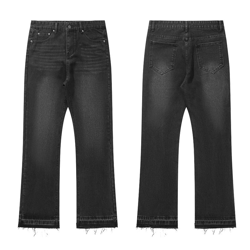 Herenkleding American Cleanfit Black Tassel 507 Jeans Vintage Washed Distressed Broek_voghion.com