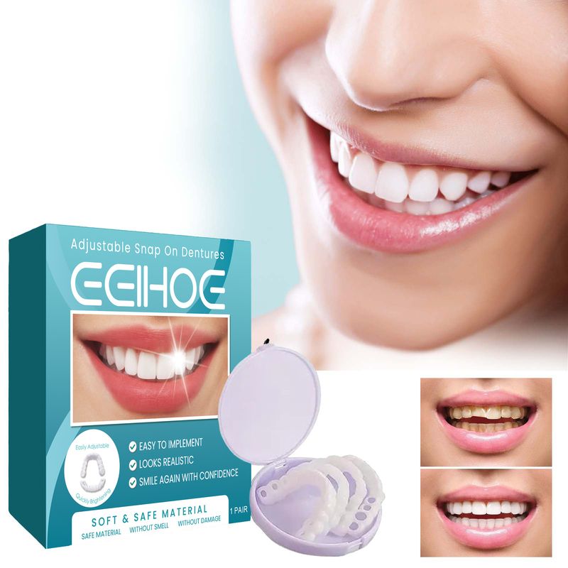 2024 juego temporal ajustable a presión más popular para dentaduras postizas, relleno de huecos y juego de dientes correctores_voghion.com
