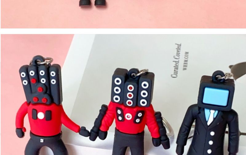 5383 # Seria de vânzare fierbinte Breloc cu desene animate Monitor Toaletă TV Omule Păpușă Pandantiv_voghion.com