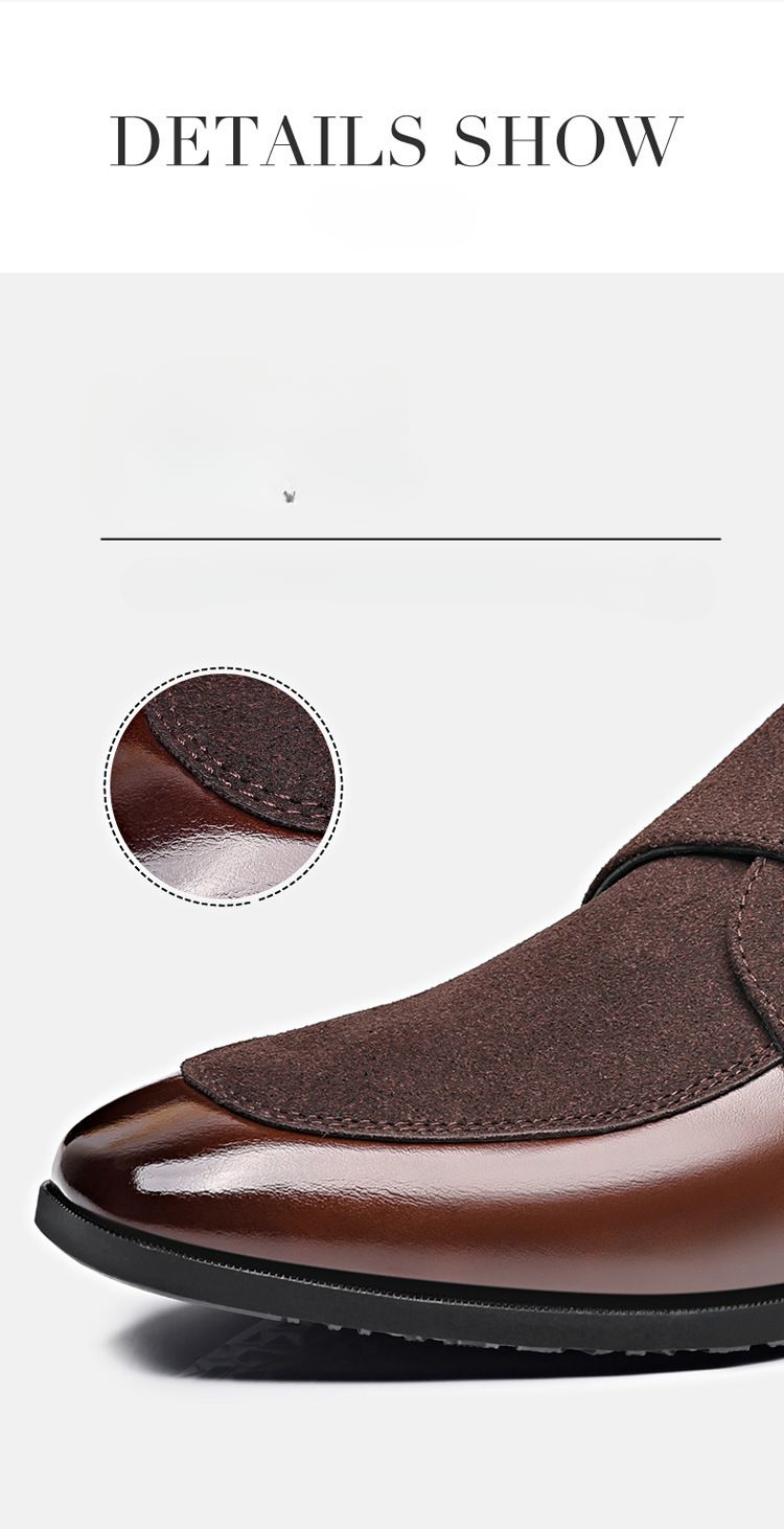 Scarpe Oxford eleganti casual da uomo, con lacci, per ufficio, feste e uso quotidiano_voghion.com