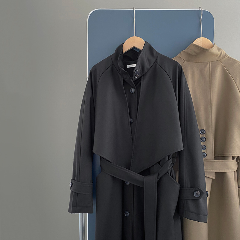 Kleiner, lockerer Trenchcoat mit modischem Temperament für Damen_voghion.com