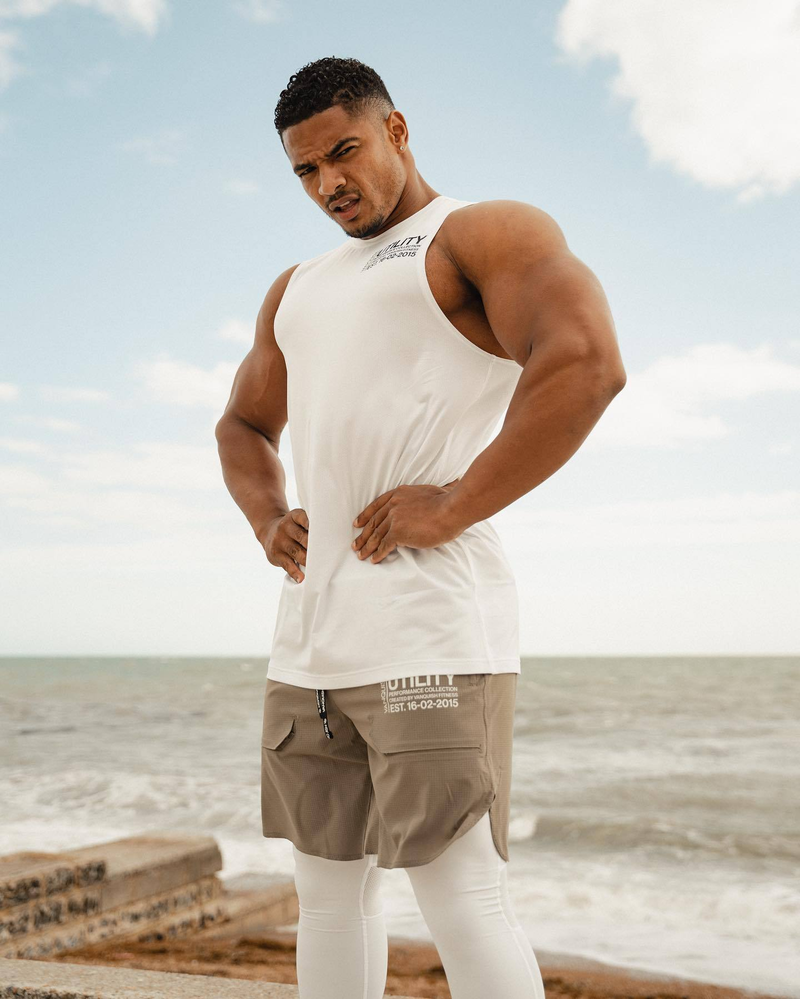 Pantaloncini da palestra Muscle Fit da uomo - Pantaloncini da allenamento da 5" per basket e squat (tessuto elasticizzato ad asciugatura rapida, elastico in vita antiscivolo)_voghion.com