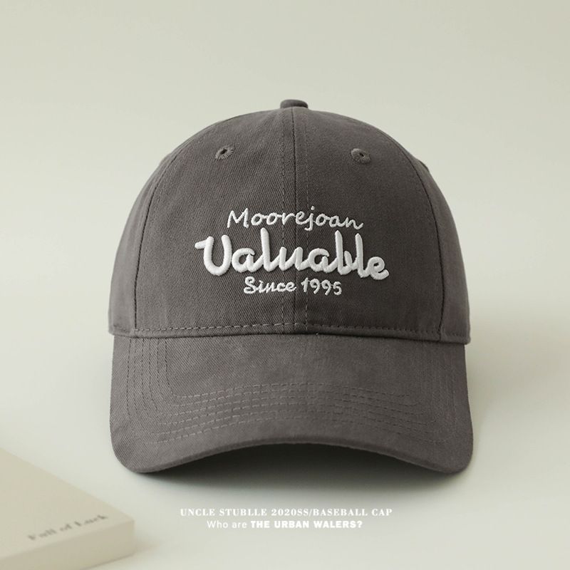 Nuovi cappelli da baseball per uomo e donna, marchio alla moda, originale, con lettera ricamata, berretto a becco d'anatra morbido in stile coreano, versatile per far sembrare il tuo viso piccolo._voghion.com