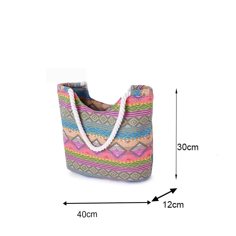 Borsa a tracolla per il pranzo alla moda, casual, estiva, da spiaggia, da donna, di alta qualità, in tela 250714_voghion.com