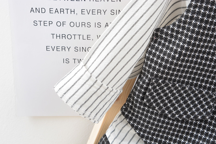Babykleding Jongens broek met lange mouwen driedelige jurk voor kinderen duizend vogelrooster prestatie heer_voghion.com