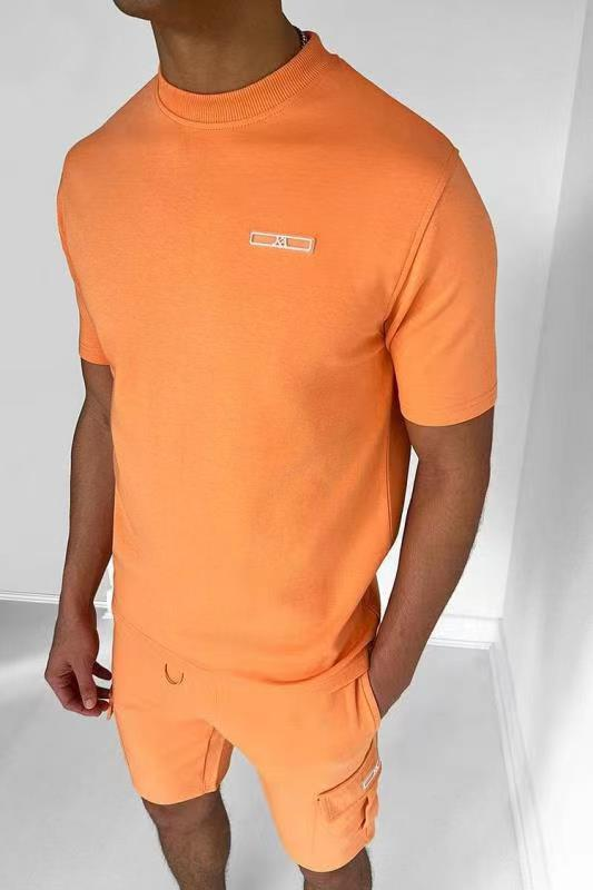 Mænds T-shirt Casual Sports Multi Pocket Sæt Ny 2024 Sommer Hot High Quality_voghion.com