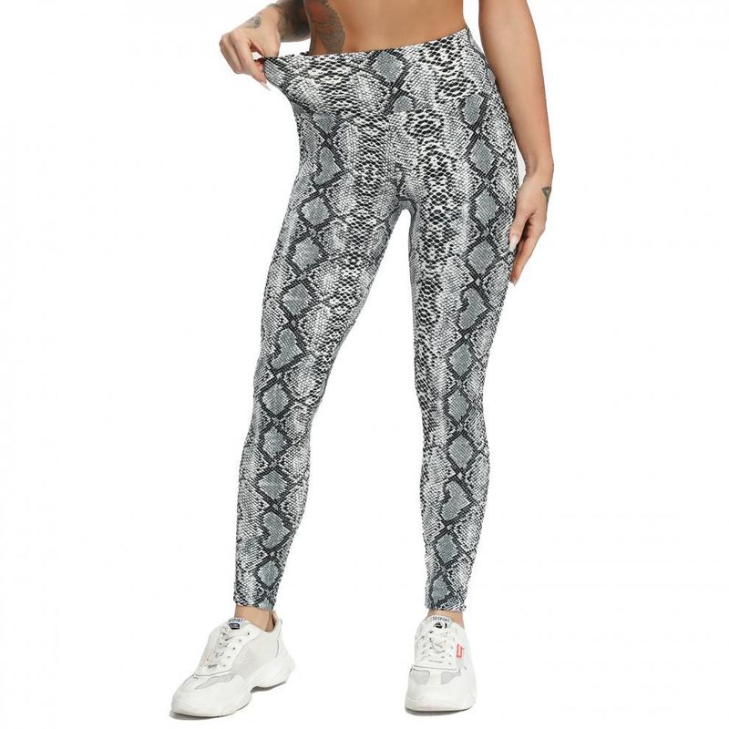 Women's yoga Pants Leopard Print Large Size Printed Pocket Slim Butt Lifting Sports Yoga Pants Leggings XY6645_voghion.com