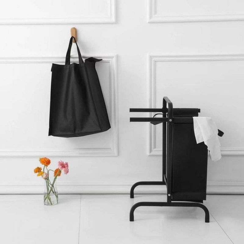 2-Tier Laundry Hamper 110L Large Oxford Clothes Basket Sorter With, Lid And Sorting Cards For Clothes & Toys Storage,Black_voghion.com