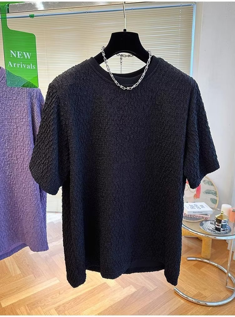 Herrenbekleidung Mode Lose Herren Winter Casual Einfarbig Faul Pullover Strickwaren Jugend Beliebte Pullover Rundhals Langarm 2024_voghion.com