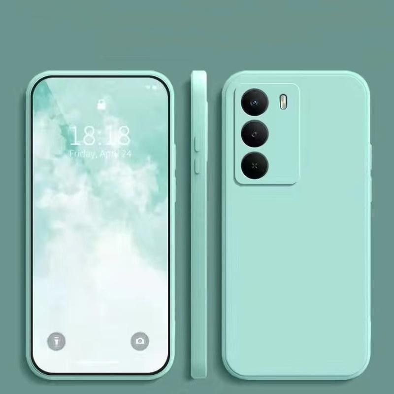 Case For Realme C75x C75 Solid Color Simple Plain Color Anti Drop Silicone Shockproof Protective Cover Phone Case_voghion.com