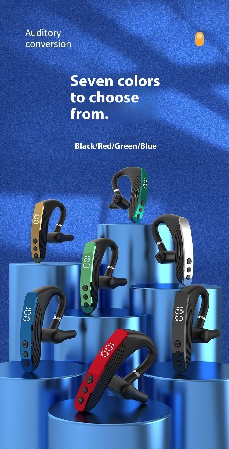 Nouveaux écouteurs Bluetooth pour jeux et sport, à conduction osseuse, à la mode, avec réduction du bruit et très longue durée de veille_voghion.com