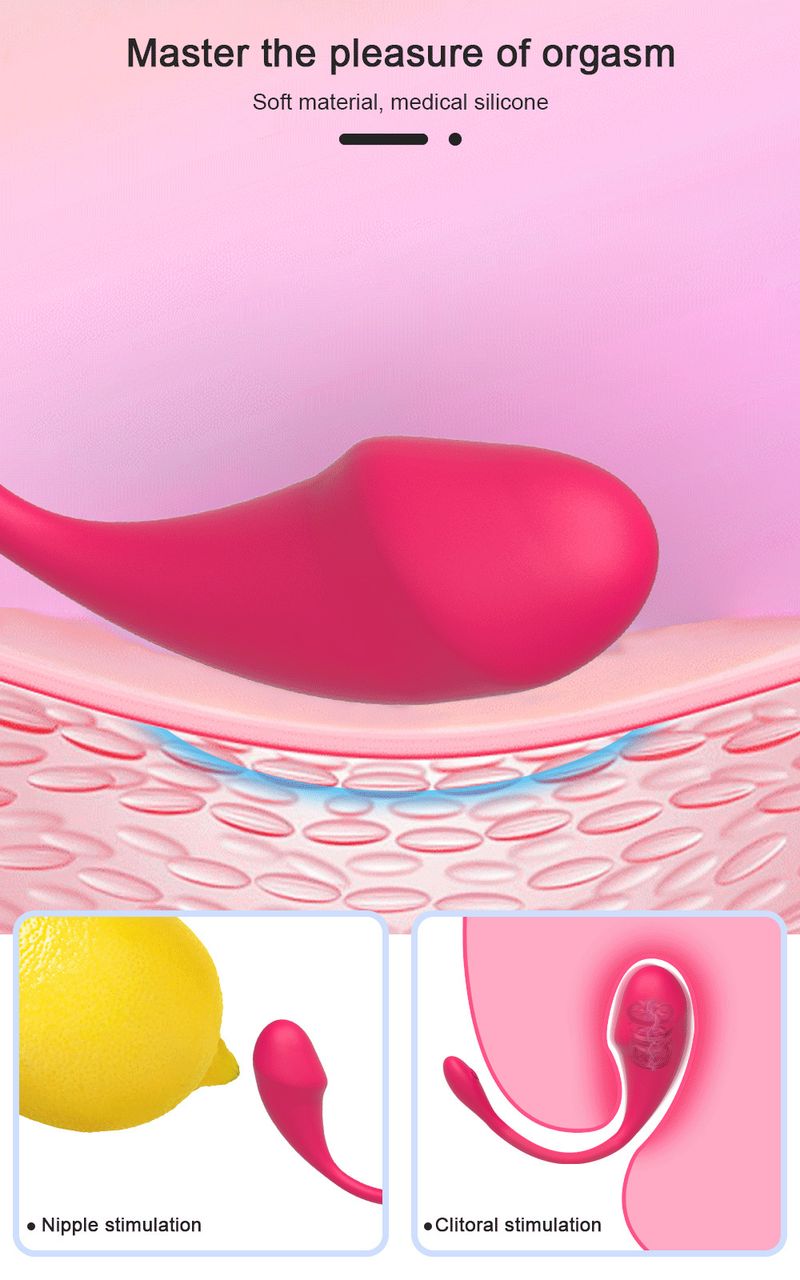 Tadpole APP Wireless Vibrator Remote Control Silent Female Masturbator Sexy Charging Wearable For Outdoor Use_voghion.com