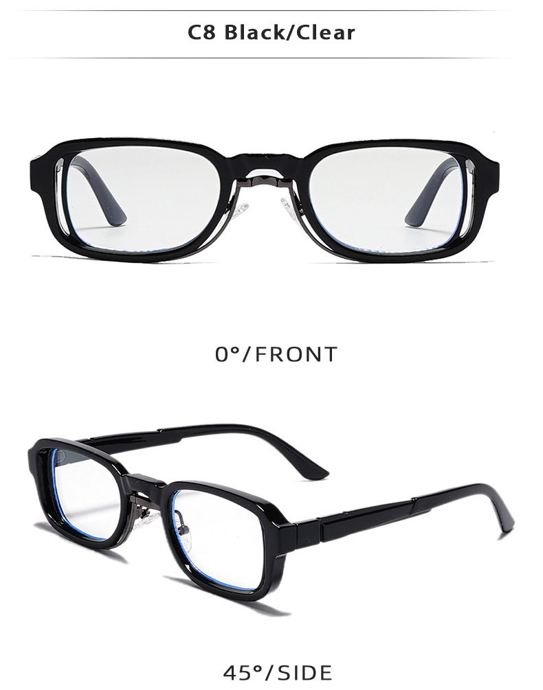 Retro Square Gradient Sunglasses - Classic Small Frame (Unisex UV Protection)_voghion.com