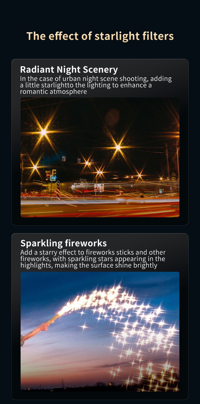 4/6/8 Linien Sternfilter Sternenlicht Schmuck Ring Nagel Videofotografie für Canon Sony Nikon Fuji DSLR Kameraobjektiv_voghion.com