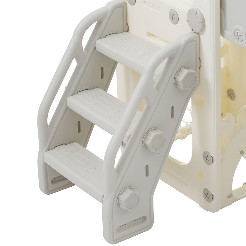 Kinderspielplatz-Set 8-in-1 con Rutsche, Bogentunnel, Basketballkorb e Teleskop_voghion.com