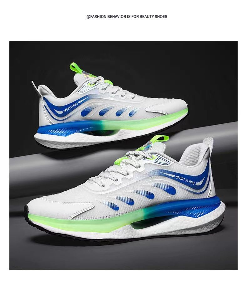 Laufende, ultraleichte, stoßdämpfende, weiche Sohle für Herren, lässige Sport-Popcorn-Sohlen, atmungsaktive Laufschuhe, trendig_voghion.com