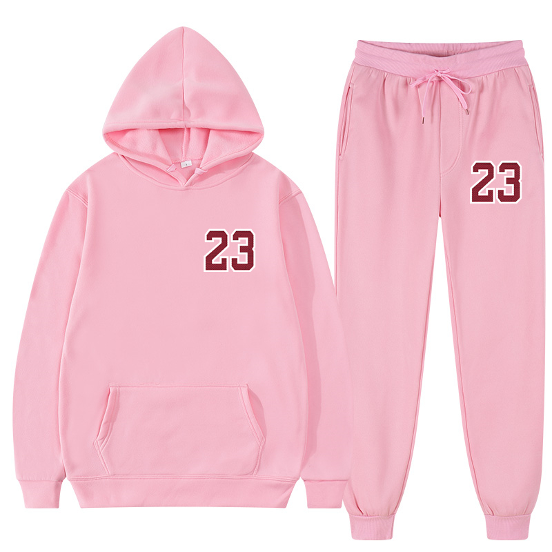 2 pièces ensemble hommes costumes ensembles solides femmes sweats pantalons de survêtement mode survêtement à capuche printemps automne polaire à capuche_voghion.com