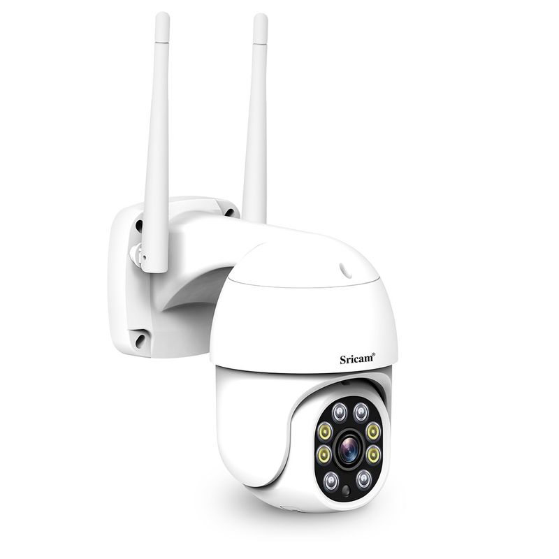 SP028 1080P HD utomhus PTZ-kamera, stöd för tvåvägsljud / Rörelsedetektering / Humanoiddetektering / Färg Night Vision / TF-kort, EU-kontakt_voghion.com
