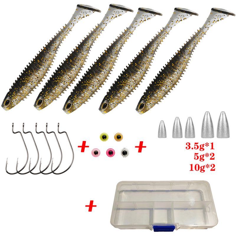 Fishing Lures Lure Soft Bait Set Texas Fishing Set Without Bottom Hanging Full Set_voghion.com
