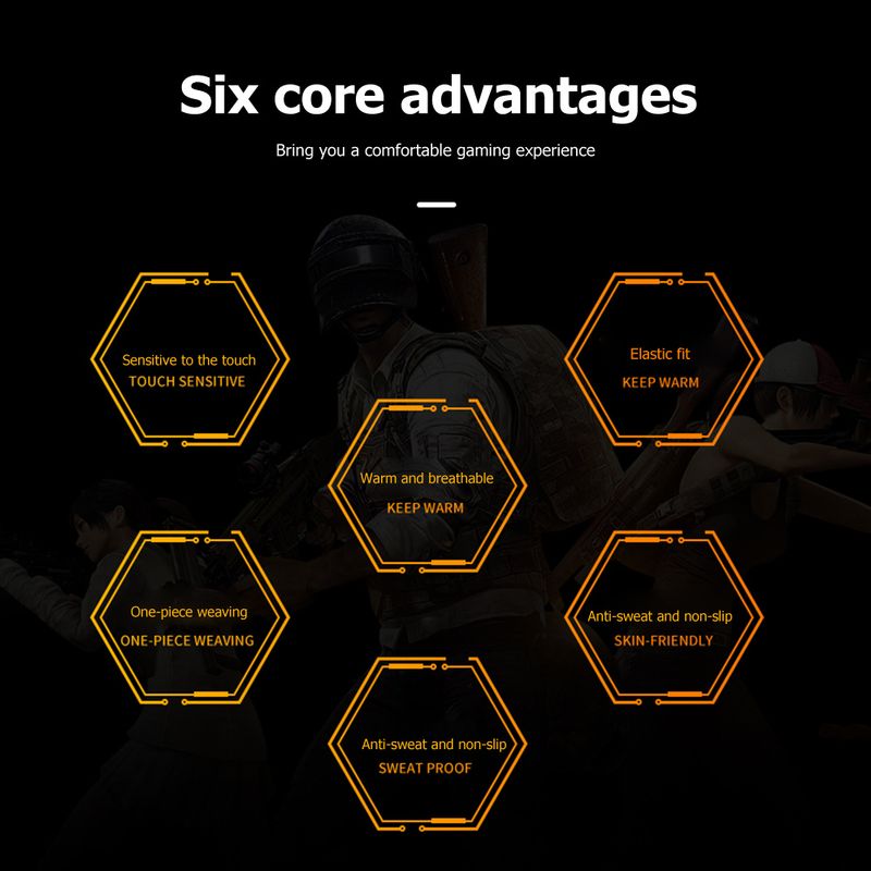 Unisex Anti-Slip Screen Breathable Sweatproof Knit Warm For Phone Games Touch Sensitive Gaming Gloves Sleeve_voghion.com