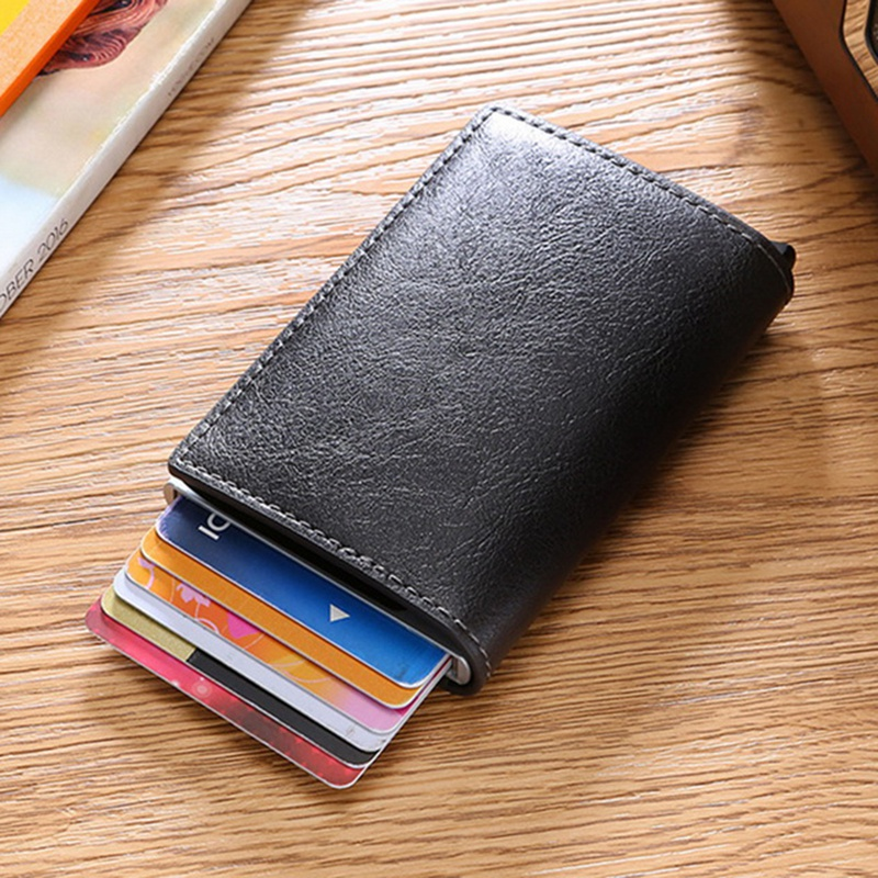 RFID-blockierende Geldbörsen für Männer, schmales Leder, Bankkartenetui, Geldbörse, Ausweis, Kredit-/Bankkartenetui, Geldbörse aus Leder, schmale Mini-Geldbörsen, kleine Geldbörsen_voghion.com