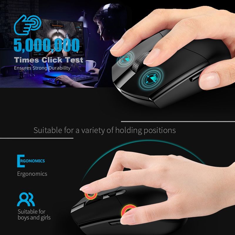 Digitex Digitex Wireless 6-key Business FVG304 Office Notebook Desktop Computer E-sports Game Gaming Mouse Wholesale_voghion.com
