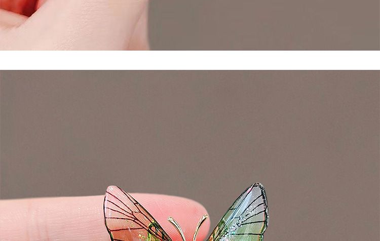 Emerald Butterfly High-End Advanced Sense Pin Exquisite Tassel Dragonfly Metal Brooch Unique Accessory_voghion.com