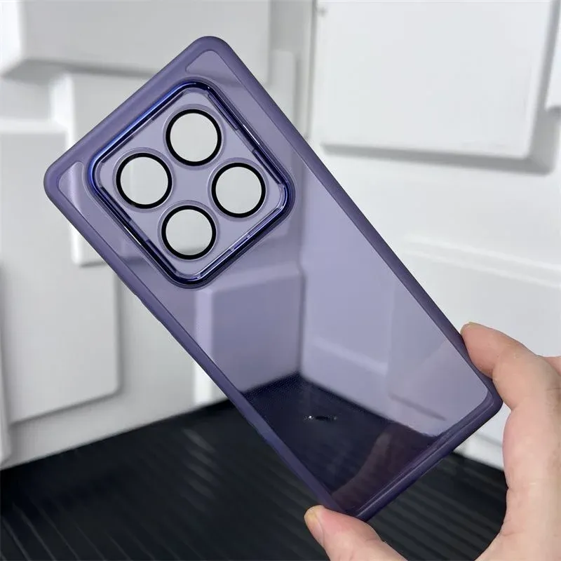 Zachte siliconen transparante lens beschermende achterkant voor Redmi Note 14/13 Plus 4G 5G POCO X7 X6 F7 F6 Pro TPU telefoonhoesje_voghion.com