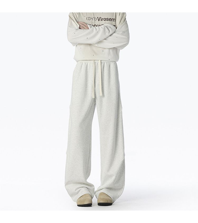 Lässige Jogginghose für Herren – Winter-Cargohose mit Fleecefutter und Fallschirm, geradem Bein und elastischer Taille für Streetwear und täglichen Komfort_voghion.com