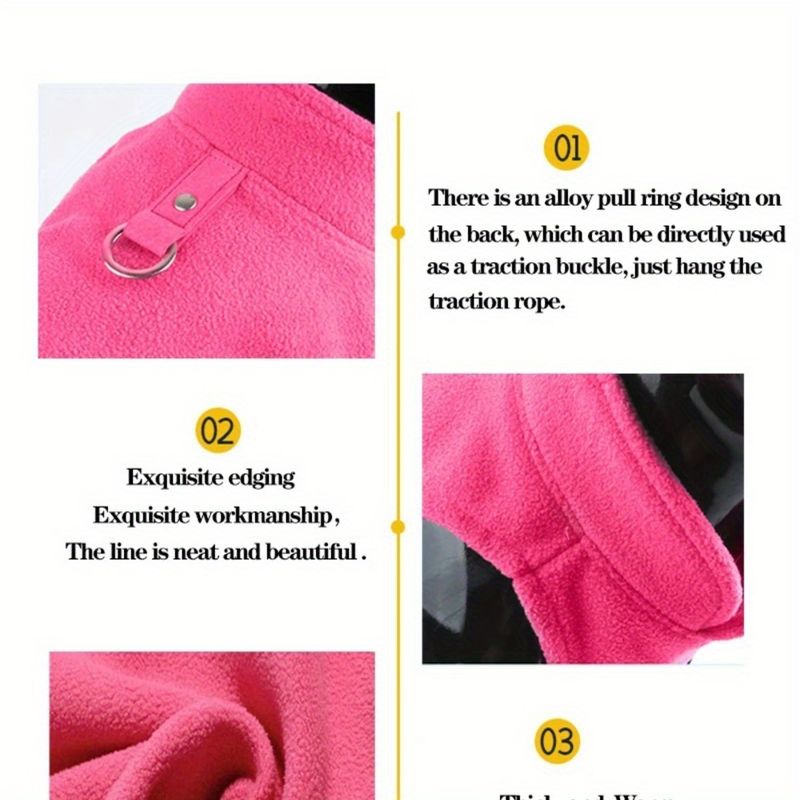 GOODVERYWinter Dog Coat Jacket - Soft Grey Pet Vest With Funny "Coffee Help Jump Cables" Graphic, Warm Fleece Clothing For French Bulldog,_voghion.com