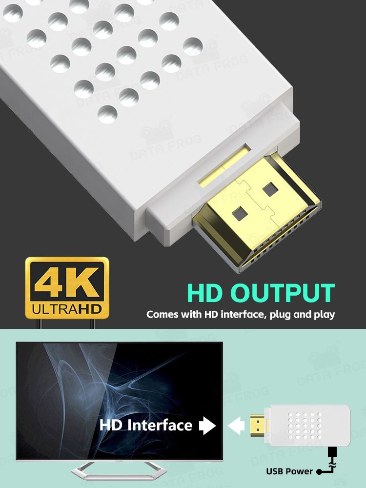 DATA FROG Y2 FIT Interactive Motion-Sensing Game Console For TV - Dual Wireless Controllers, HDMI Connection, Family Fitness & Fun_voghion.com