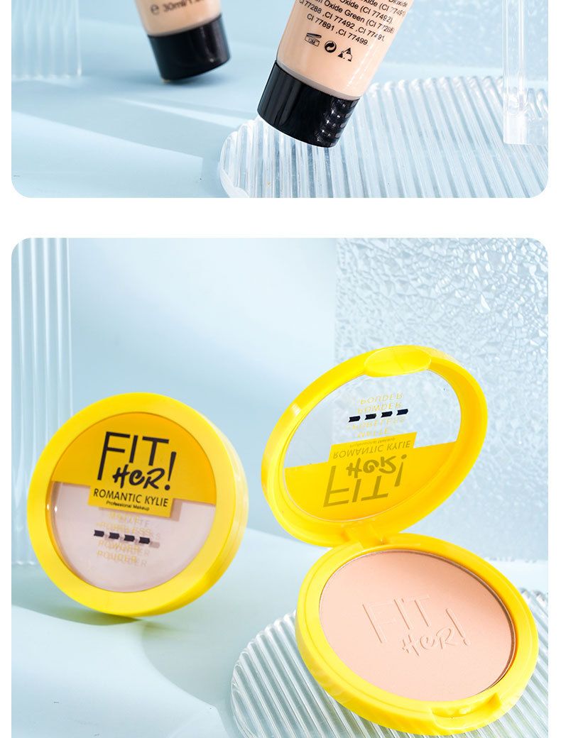 Make-up-Sets Neues 4-in-1-Konturpuder-Concealer-Flüssiggrundierung Mascara-Eyeliner-Set Vier-in-Eins-Make-up-Set_voghion.com