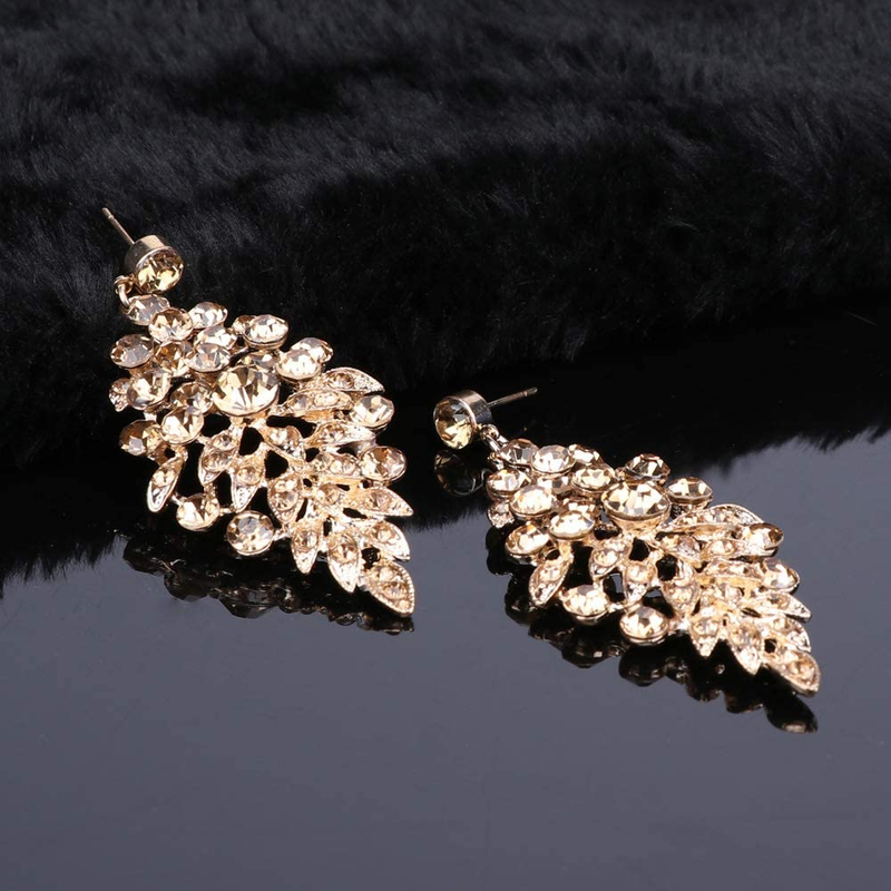 Set di gioielli da donna con strass da sposa in cristallo con strass_voghion.com