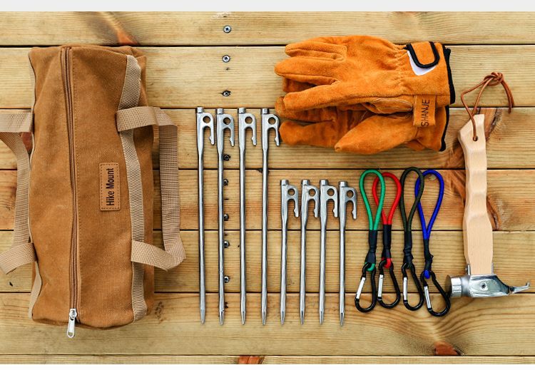 Outdoor Climbing Hook Multifunctional Camping Portable Elastic Buckle Tarp Guy Rope Peg Tent Accessories_voghion.com