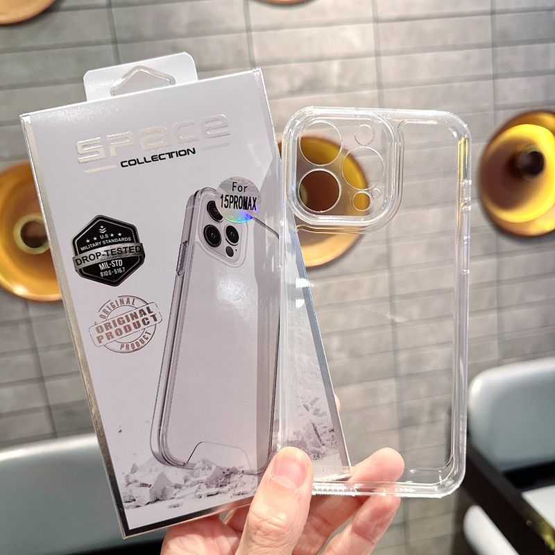 CyberGear Space Shell compatibile con il telefono 15PROMAX, custodia protettiva morbida trasparente antiurto 16Pro 13 11 17Air_voghion.com