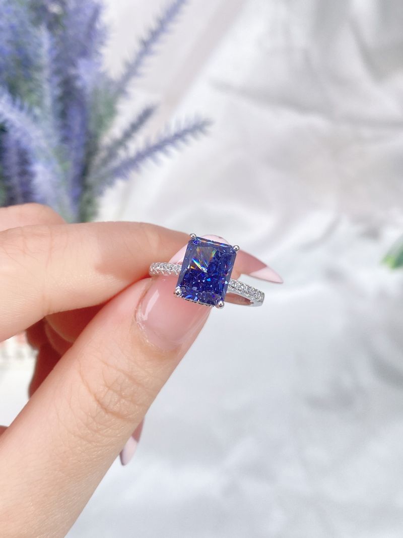 S Reines Silber 8A Zirkon Vier Krallen Zucker Weiß Eis Blume Schliff Hoher Kohlenstoffgehalt Mosang Diamant Ehering_voghion.com