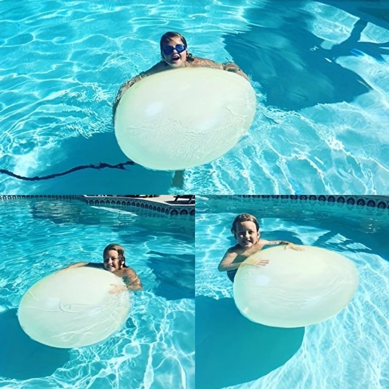 Riesiger Bubble Ball, TPR Silikon Stress Relief Spielzeug, 50cm Aufblasbarer Wasserfüllbarer Hüpfball Für Kinder Erwachsene_voghion.com