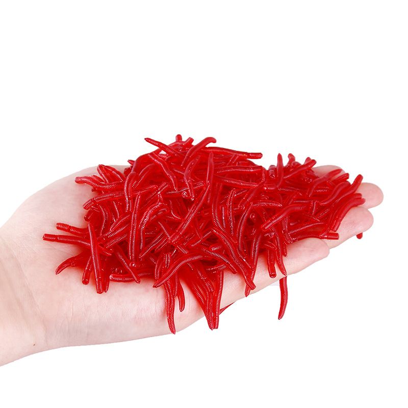 Köder Köder Simulation Weichen Köder Regenwurm Rot Wurm 4 Rot Wurm Köder 3,5 Cm Karausche Fischig Köder Groß_voghion.com
