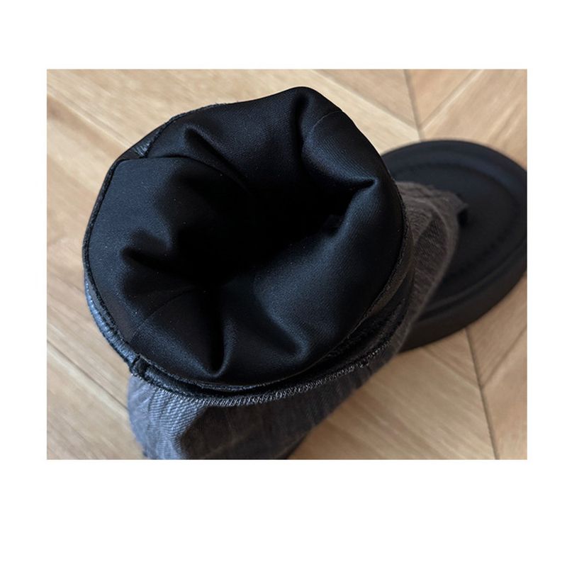 Nischen-Designer-Stil Damen Jeans Tube, 2025 Sommer Neue Dicke Unterseite Mode Schnalle Arbeitsstiefel, Mode Stiefel Mode Vielseitig Casual Täglich_voghion.com