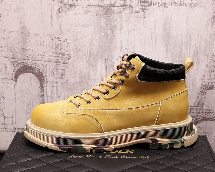 Martin Boots Men S High Top British Style Ins Mid Top Short Boots Tooling Boots Autumn And Winter Men S Shoes Increase Casual Desert Boots_voghion.com