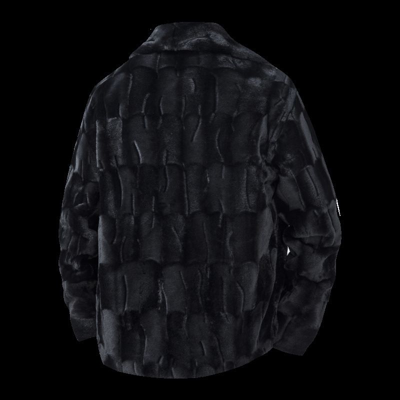 Luxus-Pelzmantel für Herren – Hochwertiger Wintermantel im Nerz-Stil für europäische Größen (Schwarz/Braun, S-3XL)_voghion.com