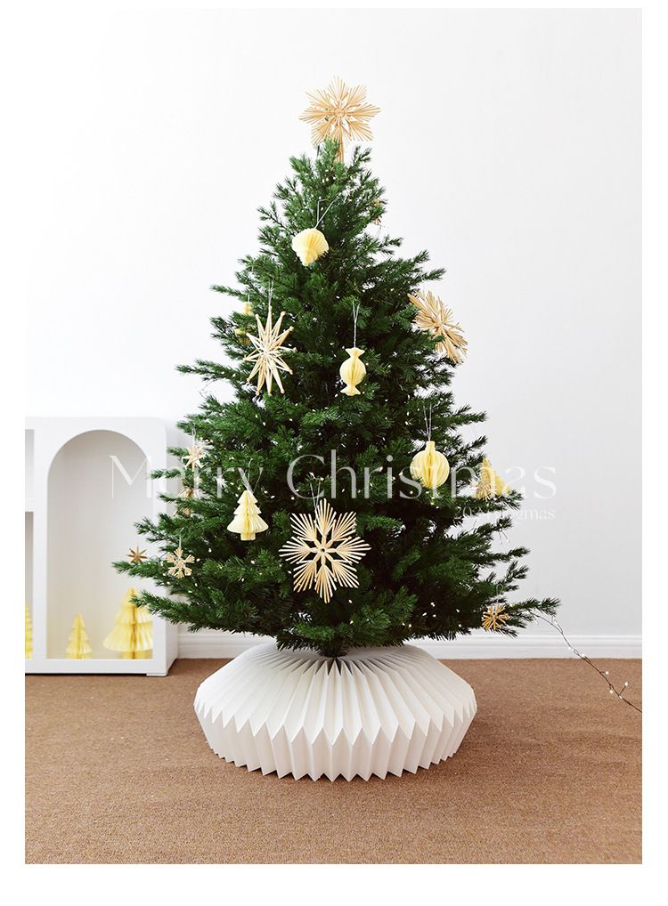 NUCHI Weihnachtsbaumrock-Basisdekoration Zaunfuß Umrandung Bodenornament für Weihnachtsbaum_voghion.com