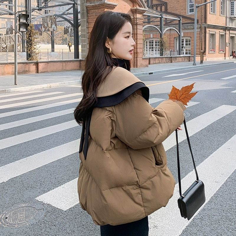 Baba gallér, kis termetű, kenyér, pehely női új télikabát, vastagított és igényes, rántott utcai jac, pamut_voghion.com