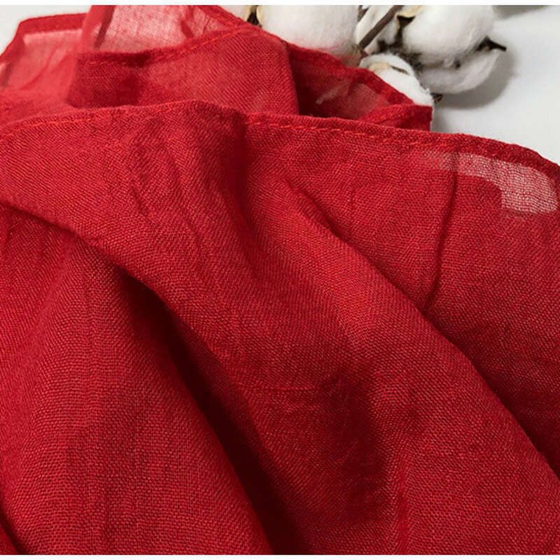 2025 New Summer Pure Color Tibetan Travel Photography Red Shawl Desert Scarf Ladies Shawl_voghion.com