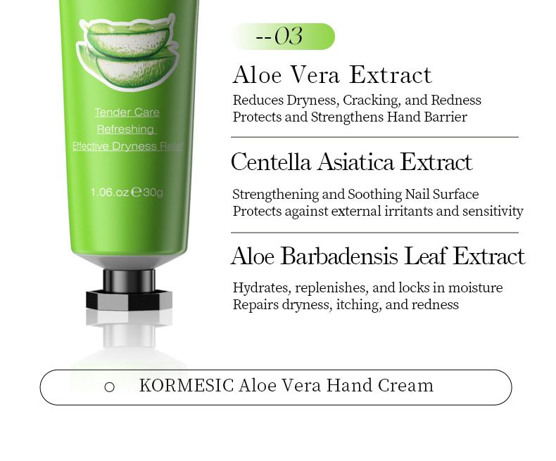 Crema mani idratante alla frutta e all'aloe vera KORMESIC 30 g_voghion.com