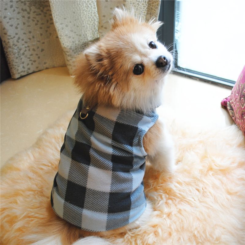 Abbigliamento per animali domestici diretto dalla fabbrica, per cani, autunno e inverno, in pile polare, fibbia di trazione, 27 colori brevettati, saranno oggetto di indagine_voghion.com