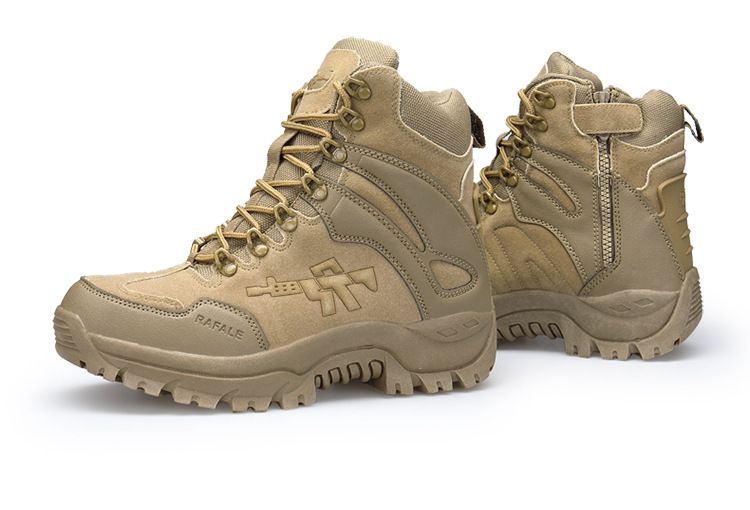 Große Größe Neue High-Top Outdoor Taktische Stiefel Wüstenstiefel Herren Warme Schneestiefel Wanderschuhe_voghion.com